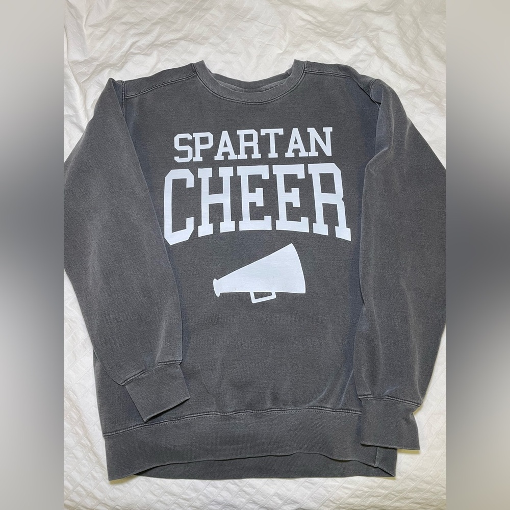 Spartan Cheer Gray Crewneck